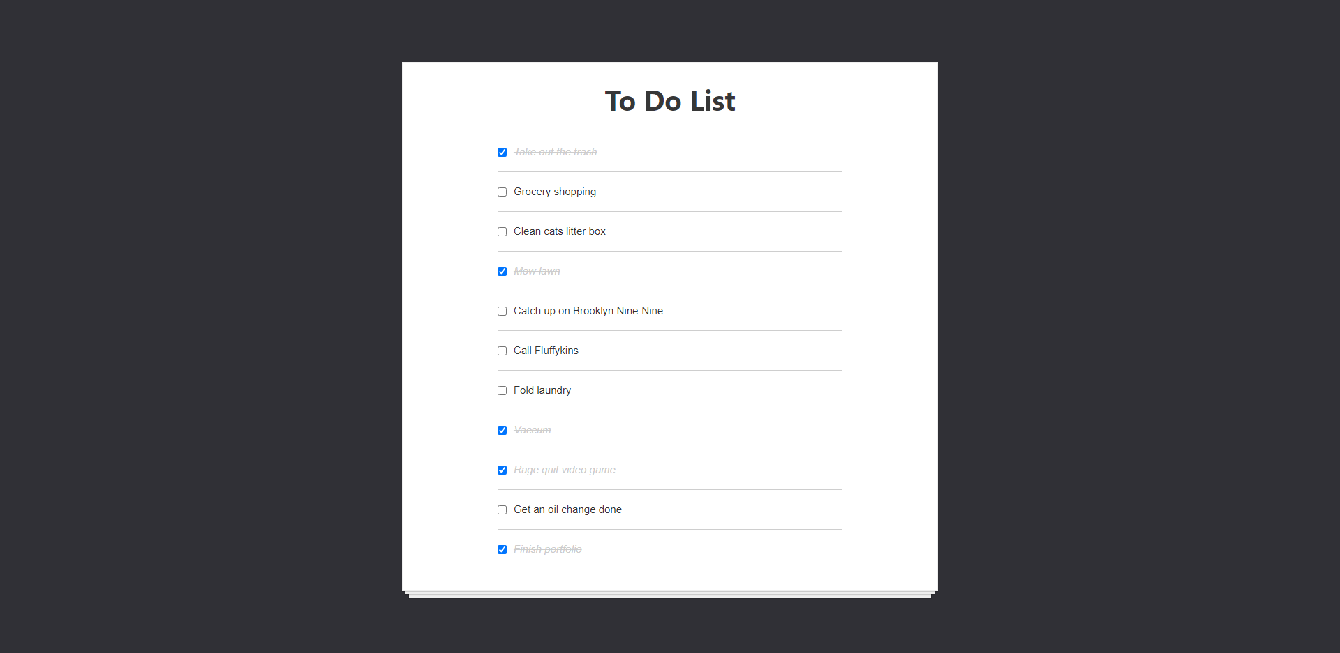 To-Do App Page